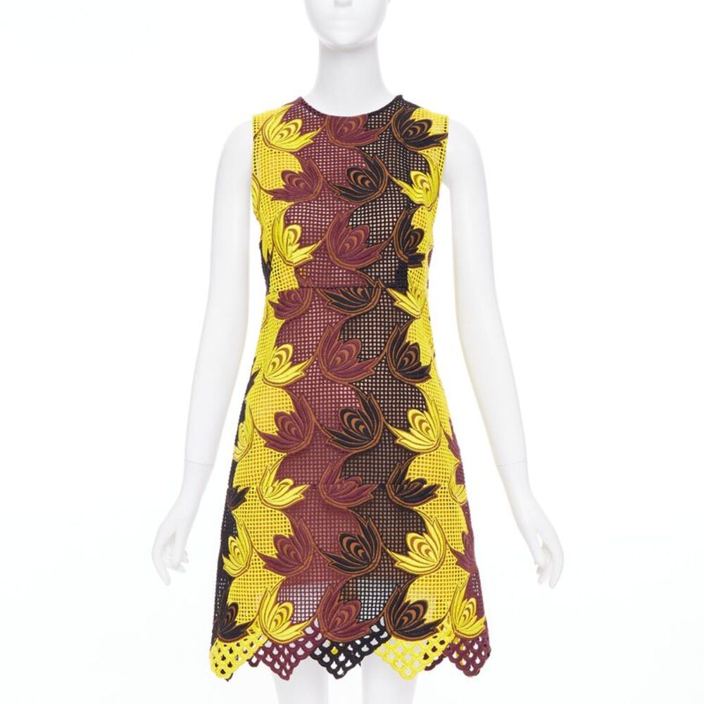 Marni 2012 Silk Mesh Cocktail Dress